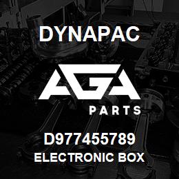 D977455789 Dynapac ELECTRONIC BOX | AGA Parts