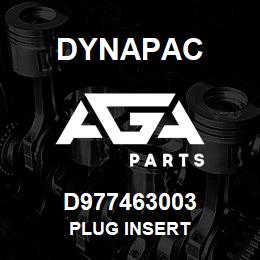 D977463003 Dynapac PLUG INSERT | AGA Parts