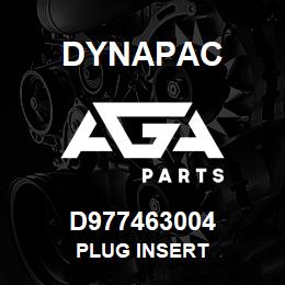 D977463004 Dynapac PLUG INSERT | AGA Parts