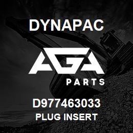 D977463033 Dynapac PLUG INSERT | AGA Parts