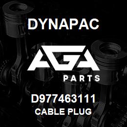 D977463111 Dynapac CABLE PLUG | AGA Parts