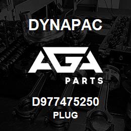 D977475250 Dynapac PLUG | AGA Parts