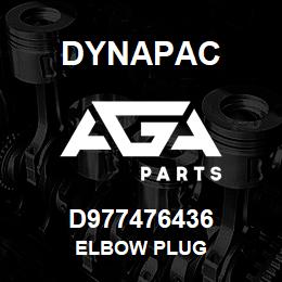 D977476436 Dynapac ELBOW PLUG | AGA Parts