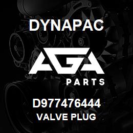 D977476444 Dynapac VALVE PLUG | AGA Parts