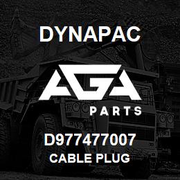 D977477007 Dynapac CABLE PLUG | AGA Parts