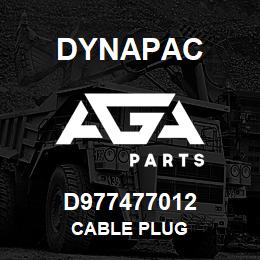 D977477012 Dynapac CABLE PLUG | AGA Parts