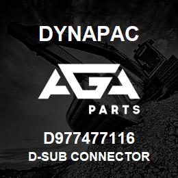 D977477116 Dynapac D-SUB CONNECTOR | AGA Parts