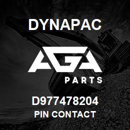 D977478204 Dynapac PIN CONTACT | AGA Parts