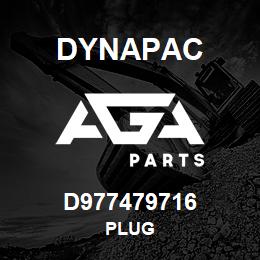 D977479716 Dynapac PLUG | AGA Parts