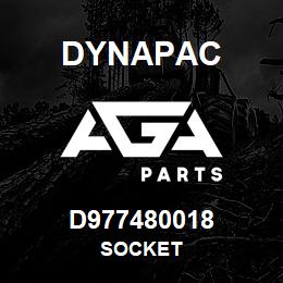 D977480018 Dynapac SOCKET | AGA Parts