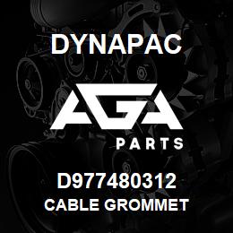 D977480312 Dynapac CABLE GROMMET | AGA Parts