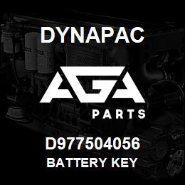 D977504056 Dynapac BATTERY KEY | AGA Parts