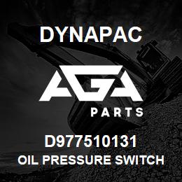 D977510131 Dynapac OIL PRESSURE SWITCH | AGA Parts