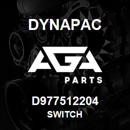 D977512204 Dynapac SWITCH | AGA Parts