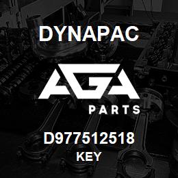 D977512518 Dynapac KEY | AGA Parts