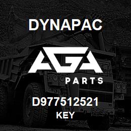 D977512521 Dynapac KEY | AGA Parts