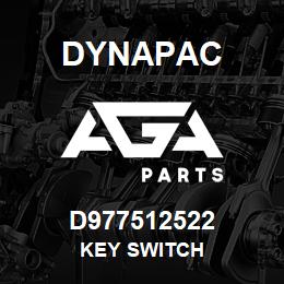 D977512522 Dynapac KEY SWITCH | AGA Parts