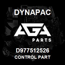 D977512526 Dynapac CONTROL PART | AGA Parts