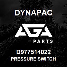 D977514022 Dynapac PRESSURE SWITCH | AGA Parts