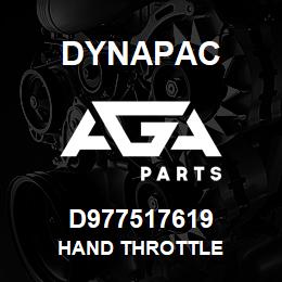D977517619 Dynapac HAND THROTTLE | AGA Parts
