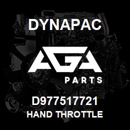 D977517721 Dynapac HAND THROTTLE | AGA Parts