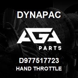 D977517723 Dynapac HAND THROTTLE | AGA Parts