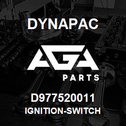 D977520011 Dynapac IGNITION-SWITCH | AGA Parts