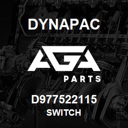 D977522115 Dynapac SWITCH | AGA Parts