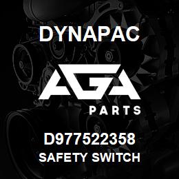 D977522358 Dynapac SAFETY SWITCH | AGA Parts