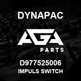 D977525006 Dynapac IMPULS SWITCH | AGA Parts