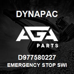 D977580227 Dynapac EMERGENCY STOP SWI | AGA Parts
