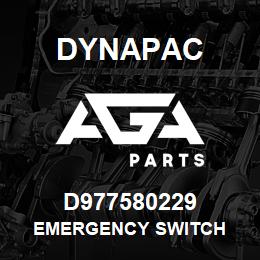 D977580229 Dynapac EMERGENCY SWITCH | AGA Parts