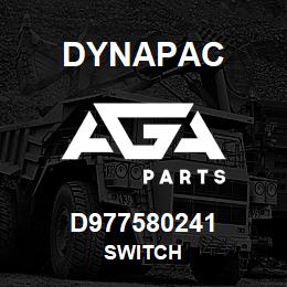 D977580241 Dynapac SWITCH | AGA Parts