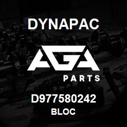 D977580242 Dynapac BLOC | AGA Parts