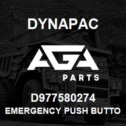 D977580274 Dynapac EMERGENCY PUSH BUTTO | AGA Parts