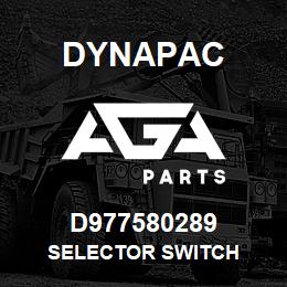 D977580289 Dynapac SELECTOR SWITCH | AGA Parts