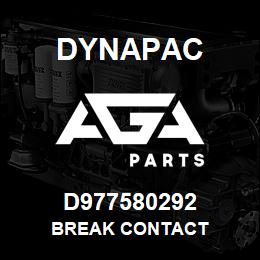 D977580292 Dynapac BREAK CONTACT | AGA Parts