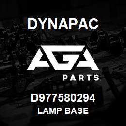 D977580294 Dynapac LAMP BASE | AGA Parts