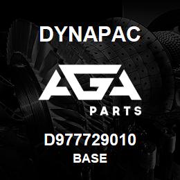 D977729010 Dynapac BASE | AGA Parts