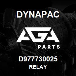 D977730025 Dynapac RELAY | AGA Parts