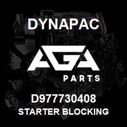 D977730408 Dynapac STARTER BLOCKING | AGA Parts