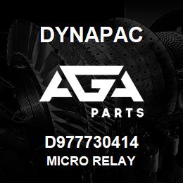 D977730414 Dynapac MICRO RELAY | AGA Parts