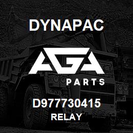 D977730415 Dynapac RELAY | AGA Parts