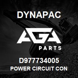D977734005 Dynapac POWER CIRCUIT CON | AGA Parts