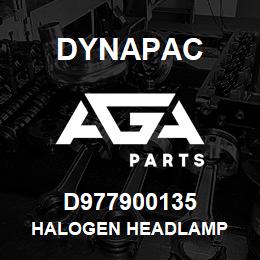 D977900135 Dynapac HALOGEN HEADLAMP | AGA Parts