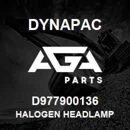 D977900136 Dynapac HALOGEN HEADLAMP | AGA Parts