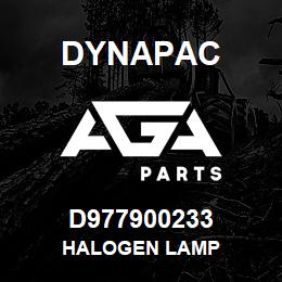 D977900233 Dynapac HALOGEN LAMP | AGA Parts