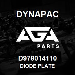 D978014110 Dynapac DIODE PLATE | AGA Parts