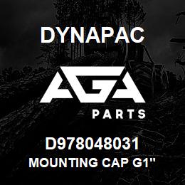 D978048031 Dynapac MOUNTING CAP G1" | AGA Parts