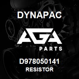D978050141 Dynapac RESISTOR | AGA Parts